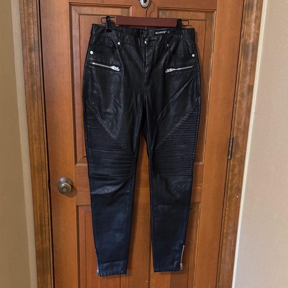 Blank NYC Black Faux Leather Pants